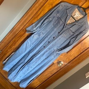 Jean jacket trench coat